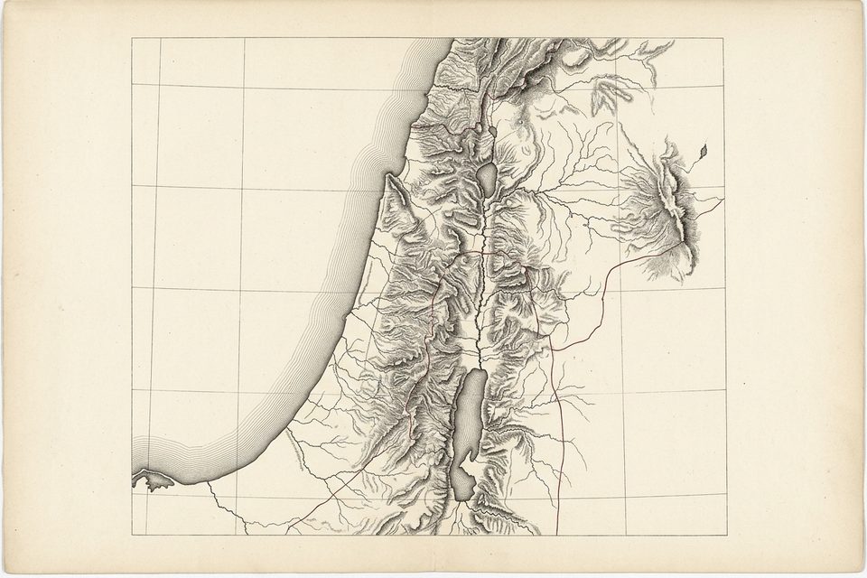 Carte gravée du Levant